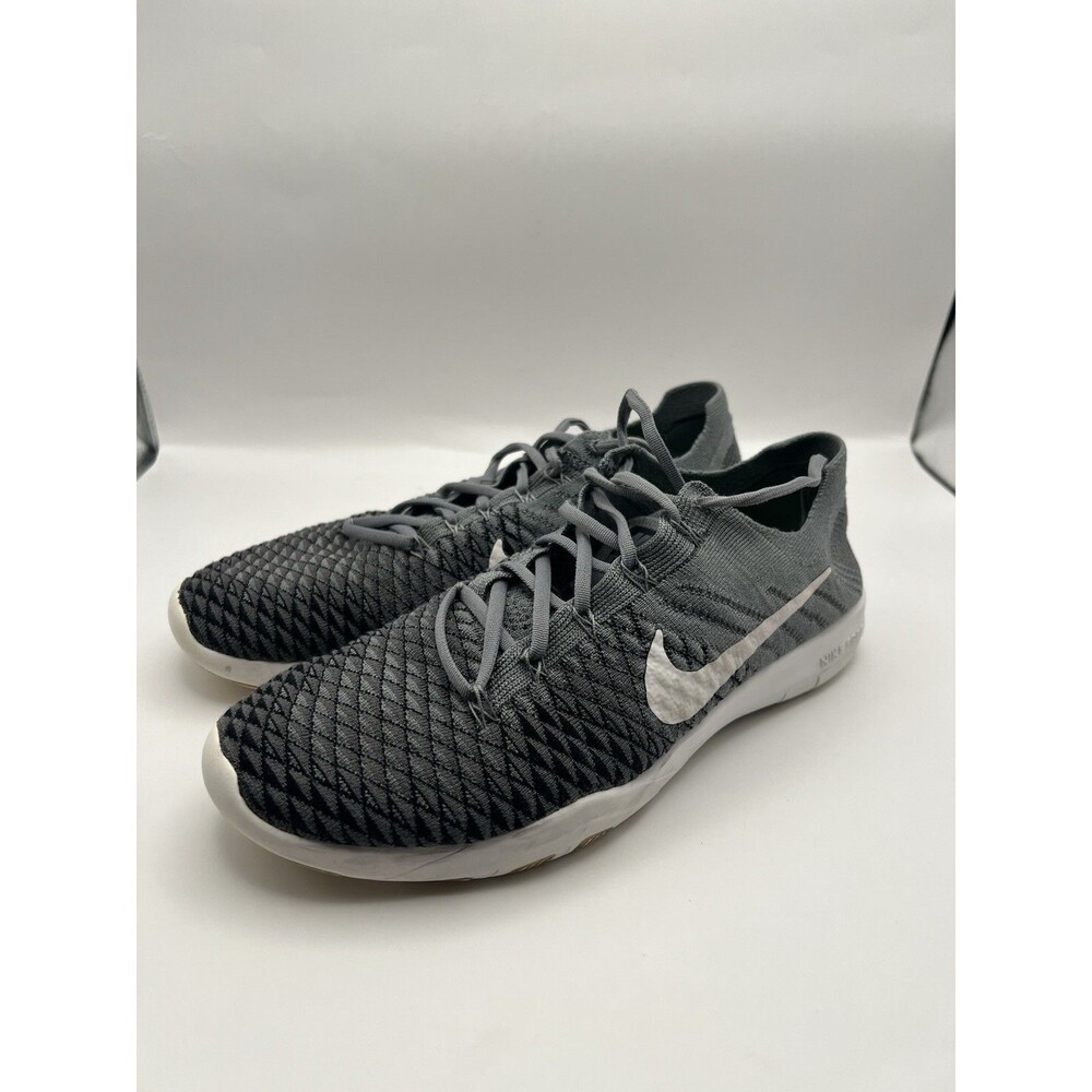 Nike Free TR Flyknit 2 Womens Size 8.5 Gray - Picture 4 of 9